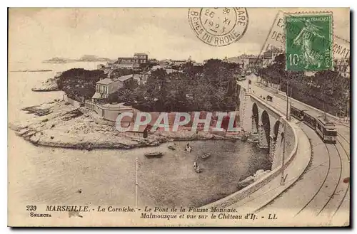 Ansichtskarte AK Marseille La Corniche Le Pont de la Fausse Monnaie