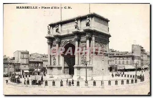 Cartes postales Marseille Place d'Aix