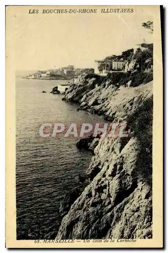 Cartes postales Marseille Un coin de la Corniche