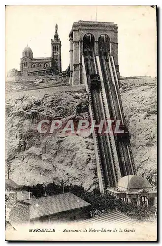 Ansichtskarte AK Marseille Ascenceurs de Notre Dame de la Garde