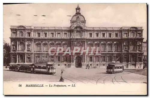 Ansichtskarte AK Marseille La Prefecture Tramway