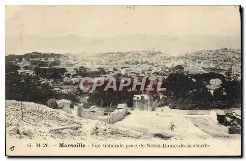 Ansichtskarte AK Marseille Vue Generale prise de Notre Dame de la Garde