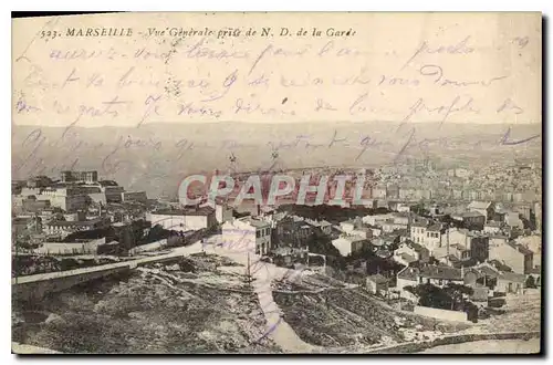 Cartes postales Marseille Vue Generale prise de N D de la Garde