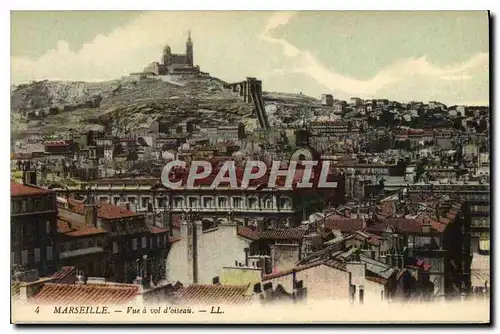 Ansichtskarte AK Marseille Vue a vol d'oiseau