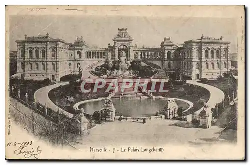 Cartes postales Marseille Le Palais Longchamp