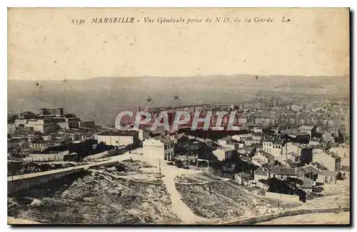 Cartes postales Marseille Vue Generale prise de N D de la Garde