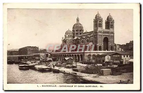 Ansichtskarte AK Marseille Cathedrale et Canal Saint Jean