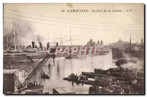 Ansichtskarte AK Marseille Le Port de la Joliette Bateaux