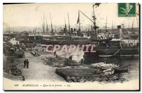 Ansichtskarte AK Marseille Quai de la Joliette Bateaux