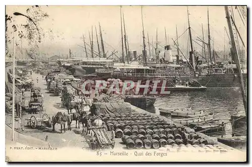 Cartes postales Marseille Quai des Forges Bateaux