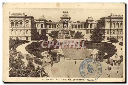 Cartes postales Marseille Le Palais Longchamps