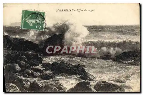 Cartes postales Marseille Effet de vague