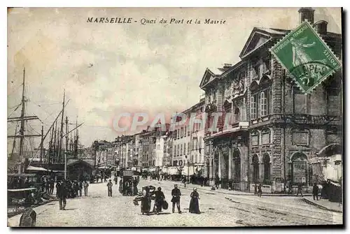 Cartes postales Marseille Quai du Port et la Mairie