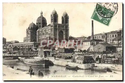 Cartes postales Marseille Cathedrale et Canal St Jean