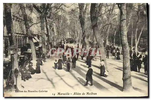 Cartes postales Marseille Allees de Meilban