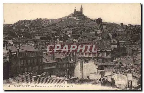 Ansichtskarte AK Marseille Panorama vu a vol d'oiseau