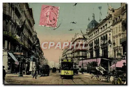 Cartes postales Marseille La Rue Noailles Tramway