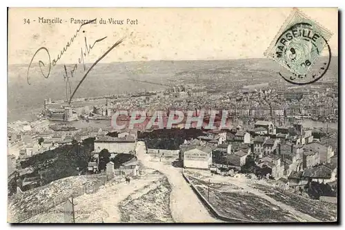 Cartes postales Marseille Panorama du Vieux Port