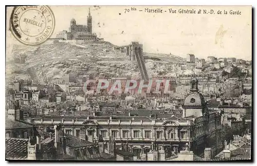 Cartes postales Marseille Vue Generale et N D de la Garde