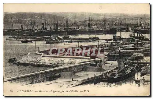 Cartes postales Marseille Bassins et Quais de la Joliette