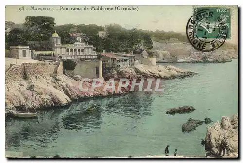 Ansichtskarte AK Marseille Panorama de Maldorme (Corniche)