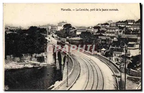 Cartes postales Marseille La Corniche pont de la fausse monnaie