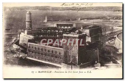 Cartes postales Marseille Panorama du Fort Saint Jean