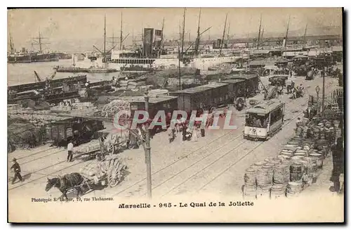 Ansichtskarte AK Marseille Le Quai de la Joliette