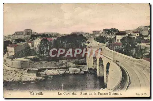 Ansichtskarte AK Marseille La Corniche Pont de la Fausse Monnaie