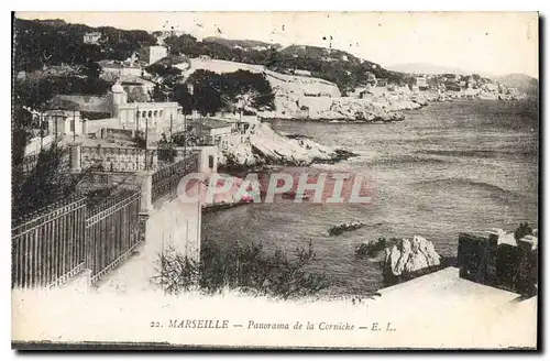 Cartes postales Marseille Panorama de la Corniche