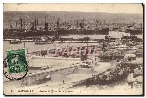 Cartes postales Marseille Bassins et Quais de la Joliette