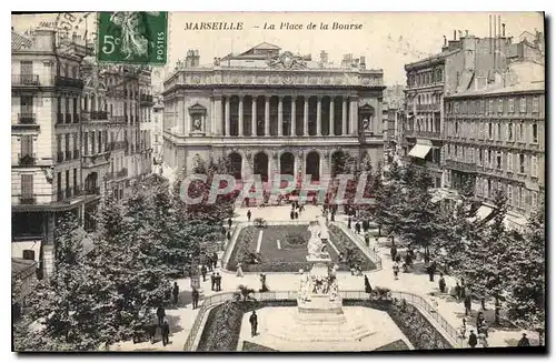 Cartes postales Marseille La Place de la Bourse