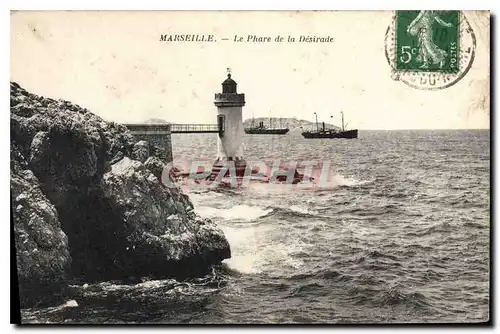 Ansichtskarte AK Marseille Le Phare de la Desirade