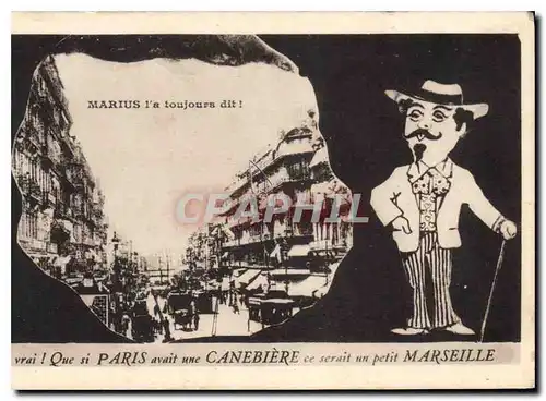 Cartes postales Marseille Canebiere