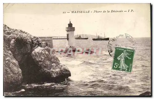 Ansichtskarte AK Marseille Phare de la Desirade