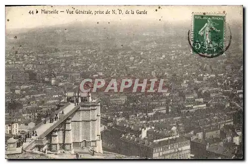 Cartes postales Marseille Vue generale prise de N. D. de la Garde