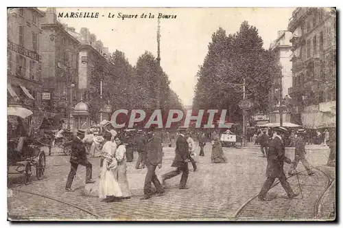 Ansichtskarte AK Marseille Le Square de la Bourse