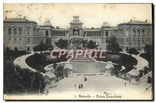 Cartes postales Marseille Palais Longchamp