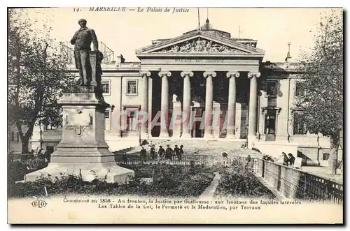 Ansichtskarte AK Marseille Le Palais de Justice