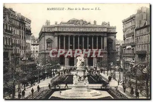 Cartes postales Marseille Place de la Bourse