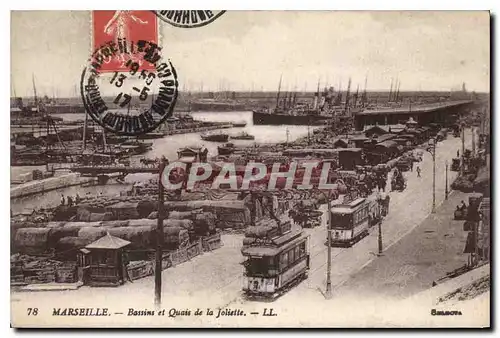 Cartes postales Marseille Bassins et Quais de la Joliette