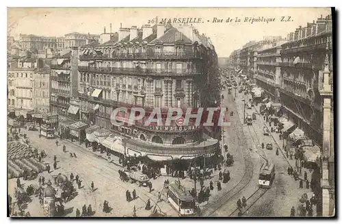 Cartes postales Marseille Rue de la Republique