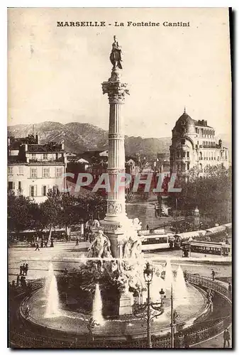 Cartes postales Marseille Fontaine Cantini