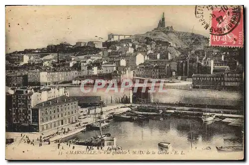 Cartes postales Marseille Vue generale N. D. de la Garde