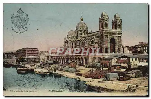 Ansichtskarte AK Marseille Cathedrale et Quais de la Joliette