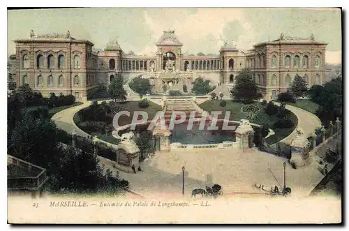 Cartes postales Marseille Ensemble du Palais de Longchamps