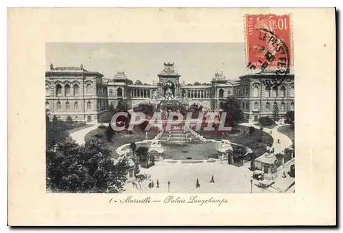 Cartes postales Marseille Palais Longchamps