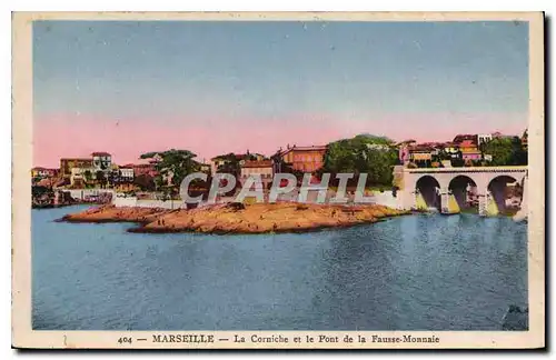 Cartes postales Marseille La Corniche et le Pont de la Fausse Monnaie