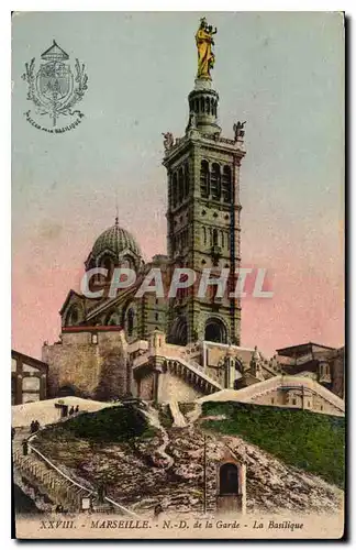 Cartes postales Marseille N. D. de la Garde La Basilique