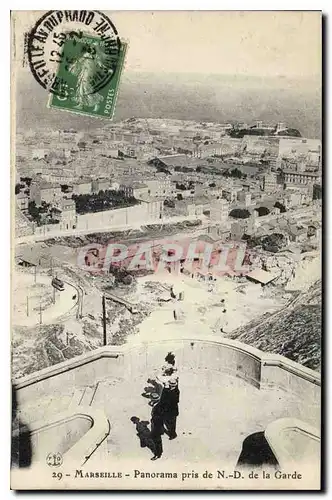 Ansichtskarte AK Marseille Panorama pris de N. D. de la Garde